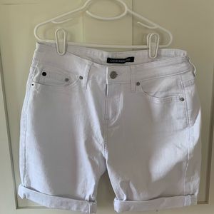 White Calvin Klein Shorts